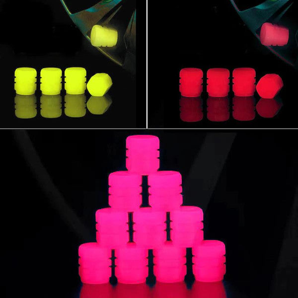 Bouchons De Valve Lumineux 4 Pièces