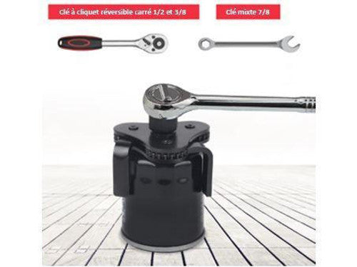 Clé réglable en acier pour filtre à Huile de voitures