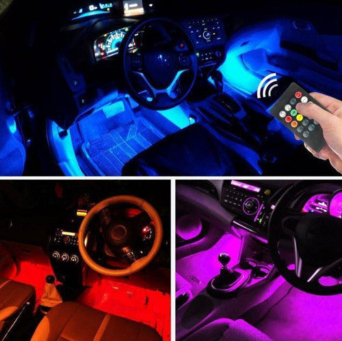 Eclairage LED Multicolore pour Intérieur de Voiture