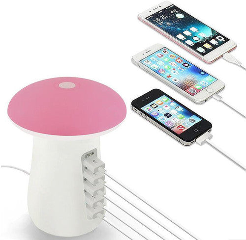 Socle de Chargement Rapide Multi-port & Lampe (5 ports)